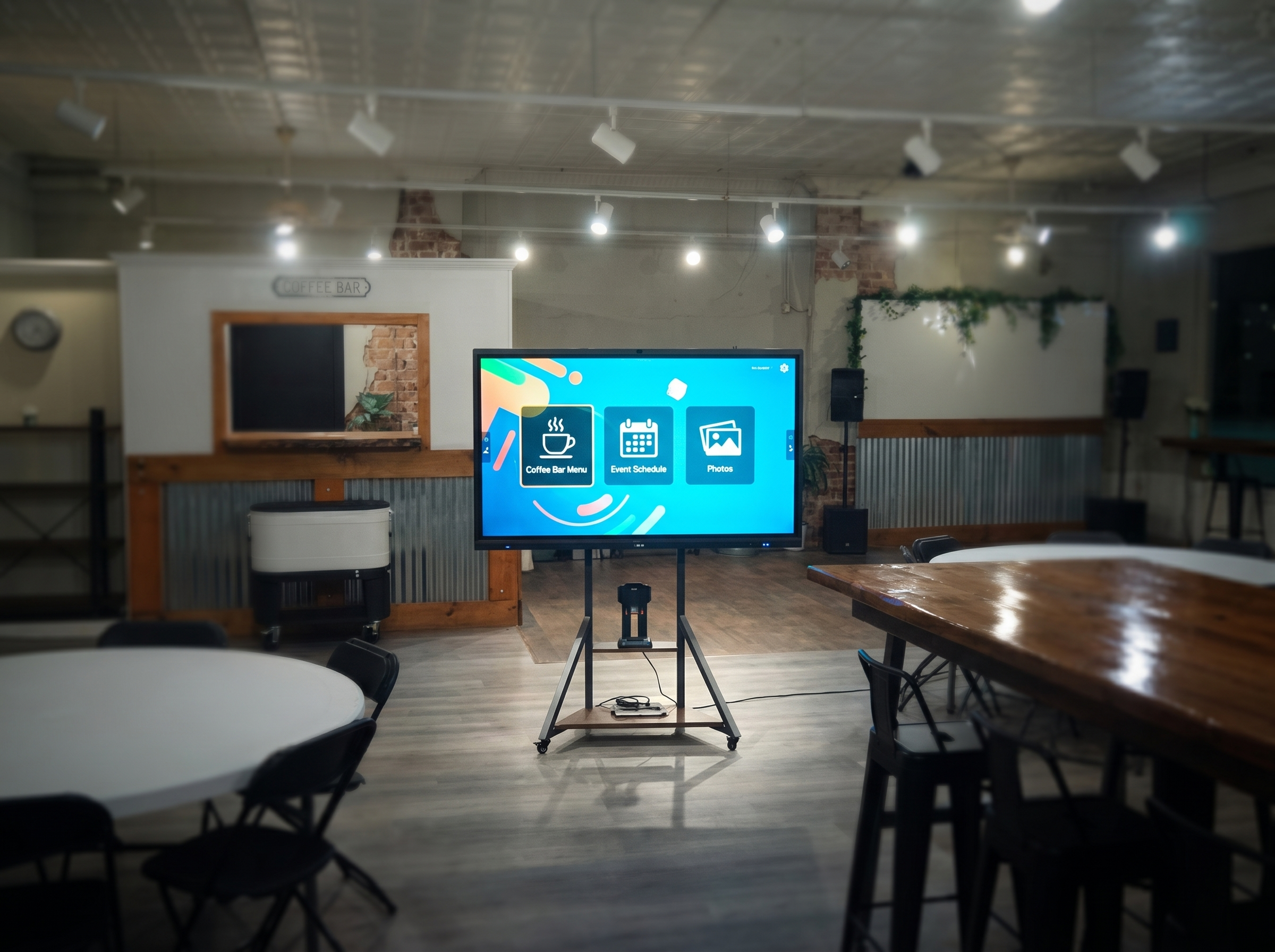Unwind venue spacious interior with natural light