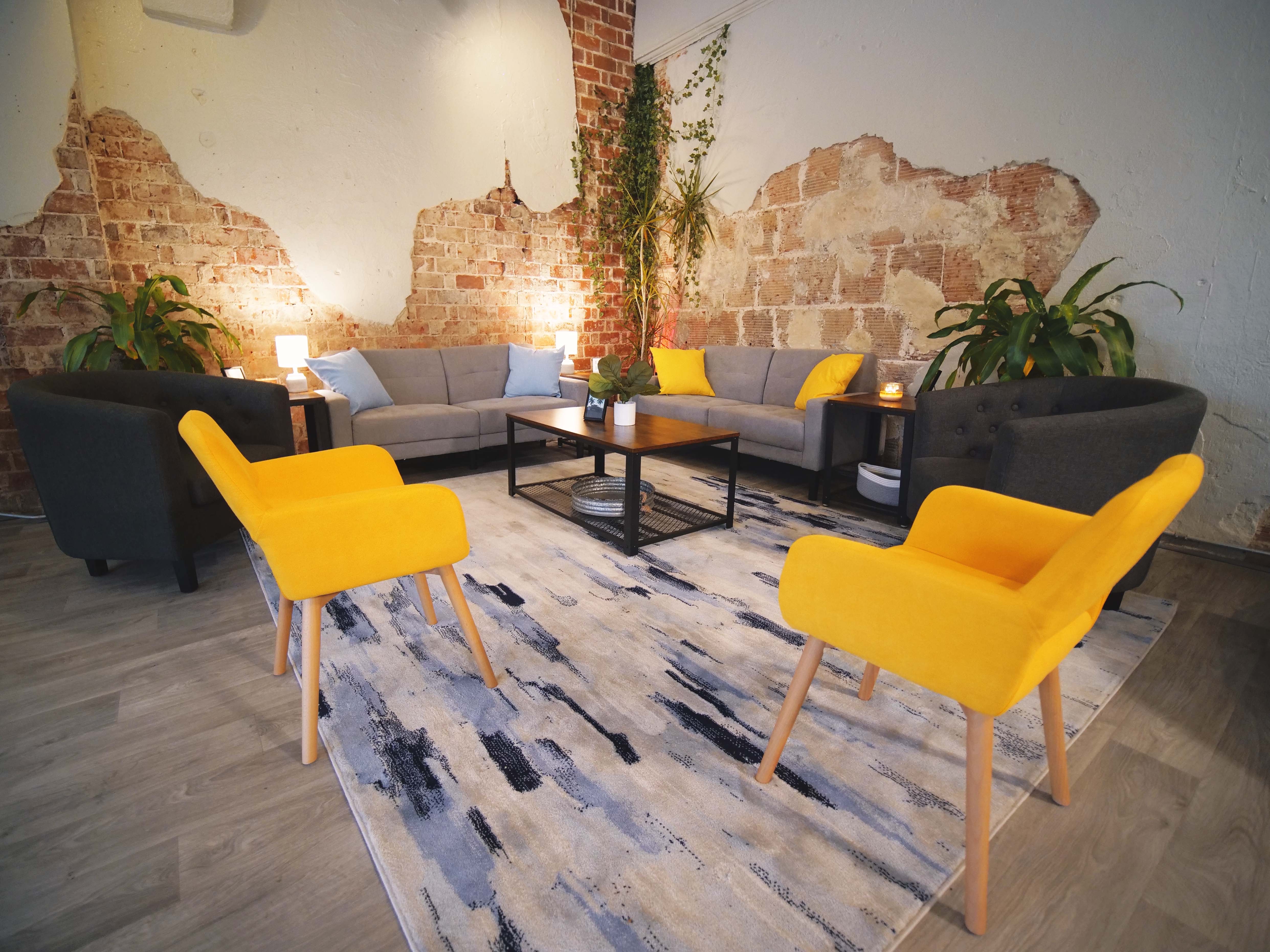 Unwind venue spacious interior with natural light